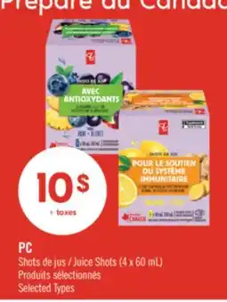 Pharmaprix PC Juice Shots offer
