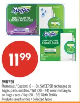 Pharmaprix SWIFFER Dusters (6 - 10), SWEEPER Wet (20 - 24) or Dry (20 - 32) Cloth Refills offer