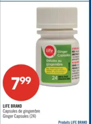 Pharmaprix LIFE BRAND Ginger Capsules offer