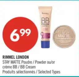 Pharmaprix RIMMEL LONDON STAY MATTE Powder or BB Cream offer