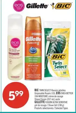 Pharmaprix BIC TWIN SELECT Disposable Razors (10), EOS SHEA BETTER offer