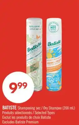 Pharmaprix BATISTE Dry Shampoo offer