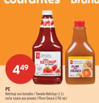 Pharmaprix PC Tomato Ketchup (1 L) or Plum Sauce (750 mL) offer