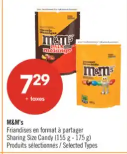 Pharmaprix M&M's Sharing Sizes Candy (155g-175g) offer