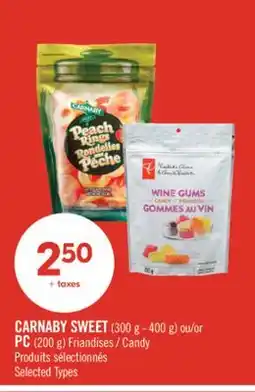Pharmaprix CARNABY SWEET (300 g - 400 g) or PC (200 g) Candy offer