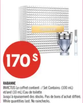 Pharmaprix RABANNE Set Contains: (100 mL) and (10 mL) offer
