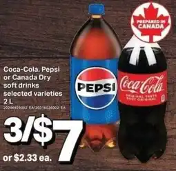 Shop Easy Foods Coca-cola, pepsi or canada dry soft drinks offer