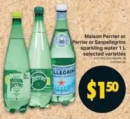 Shop Easy Foods Maison perrier or perrier or sanpellegrino sparkling water offer