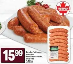 Shop Easy Foods Butcher's Choice sausage offer