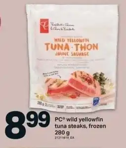 Shop Easy Foods PC wild yellowfin tuna steaks, frozen offer