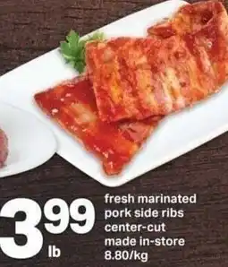 Shop Easy Foods Fresh marinated pork side ribs center-cut offer