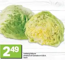 Shop Easy Foods Iceberg lettuce offer
