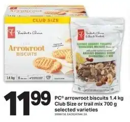 Shop Easy Foods PC arrowroot biscuits Club Size or trail mix offer