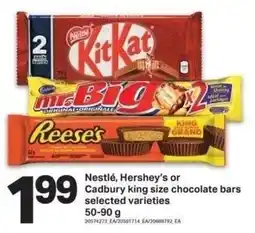 Shop Easy Foods Nestlé, Hershey's or Cadbury king size chocolate bars offer