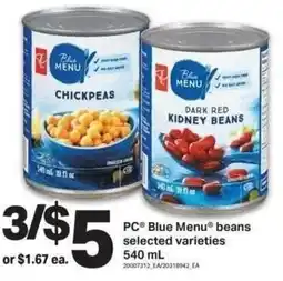 Shop Easy Foods PC Blue Menu beans offer