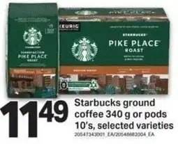 Shop Easy Foods Starbucks ground coffee or pods offer