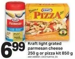 Shop Easy Foods Kraft light grated parmesan cheese offer