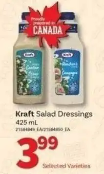 Shop Easy Foods Kraft salad dressings offer