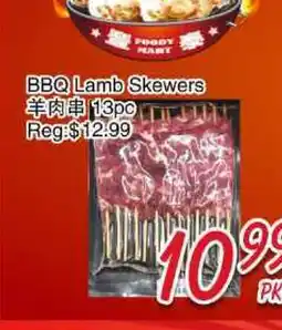 Foody Mart BBQ Lamb Skewers offer