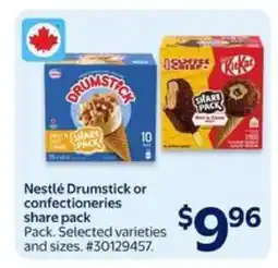 Walmart Nestlé Drumstick or Confectioneries Share Pack offer