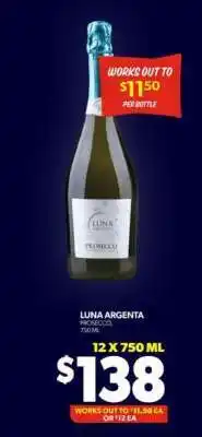 Real Canadian Liquorstore Luna Argenta Prosecco offer