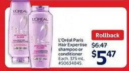 Walmart L'Oreal Paris Hair Expertise Shampoo or Conditioner offer