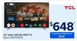 Walmart 55 Mini-LED 4K UHD TV offer