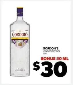 Real Canadian Liquorstore Gordon's London Dry Gin offer