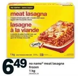 Shop Easy Foods No name meat lasagna frozen offer