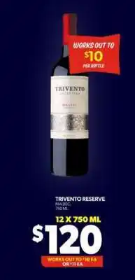 Real Canadian Liquorstore Trivento Reserve Malbec offer