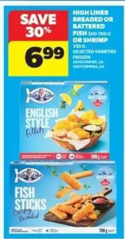 Real Canadian Superstore High Liner Breaded or Battered Fish or Shrimp offer