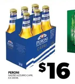 Real Canadian Liquorstore PERONI NASTRO AZZURRO CAPRI offer