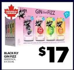 Real Canadian Liquorstore Black Fly Gin Fizz Mixer Pack offer