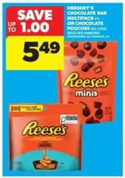 Real Canadian Superstore Hershey's Chocolate Bar Multipack or Chocolate Pouches offer