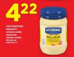 Maxi HELLMANN'S VRAIE MAYONNAISE offer