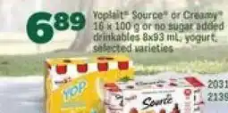 Real Canadian Superstore Yoplait Source or Creamy Yogurt offer