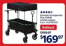 Walmart Summer by Ingenuity Pop 'N Ride stroller wagon offer