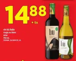 Maxi vin bù italie rouge ou blanc wine offer