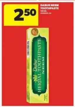Real Canadian Superstore Dabur Neem Toothpaste offer