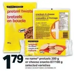 Shop Easy Foods No name pretzels or cheese snacks offer