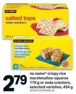 Shop Easy Foods No name crispy rice marshmallow squares or soda crackers offer