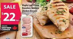 Co-op Maple leaf prime boneless skinless chicken breasts offer