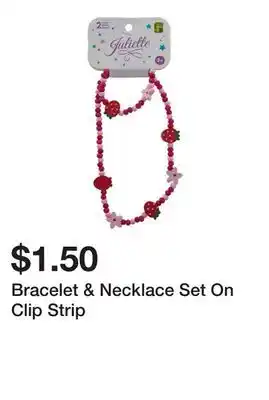 Dollarama Bracelet & Necklace Set On Clip Strip offer