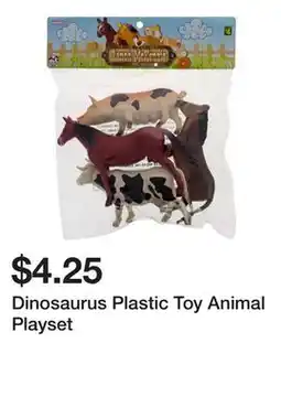 Dollarama Dinosaurus Plastic Toy Animal Playset offer