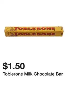 Dollarama Toblerone Milk Chocolate Bar offer