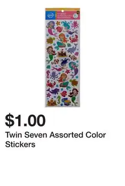 Dollarama Twin Seven Assorted Color Stickers offer