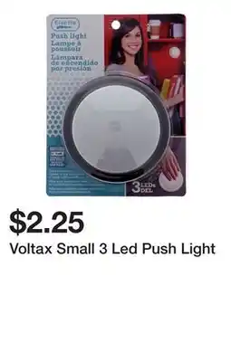 Dollarama Voltax Small 3 Led Push Light offer