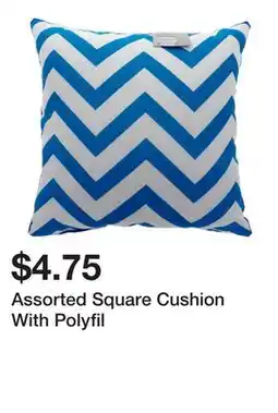 Dollarama Assorted Square Cushion With Polyfil offer