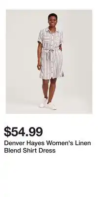Mark's Denver Hayes Women's Linen Blend Shirt Dress offer