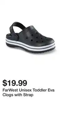 Mark's FarWest Unisex Toddler Eva Clogs with Strap offer